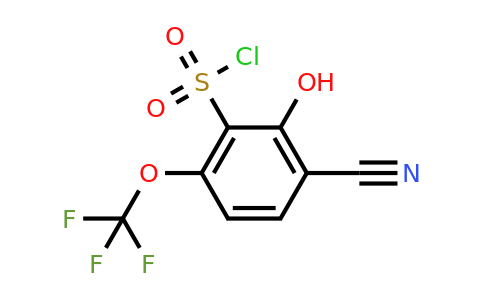 1803793-13-6 | 3-Cyano-2-hydroxy-6-(trifluoromethoxy)benzenesulfonylchloride