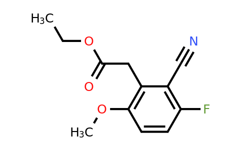 1803793-18-1 | Ethyl 2-cyano-3-fluoro-6-methoxyphenylacetate