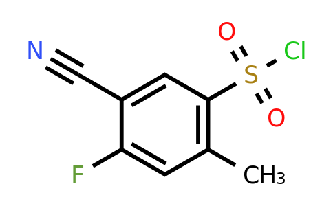 1803793-45-4 | 5-Cyano-4-fluoro-2-methylbenzenesulfonyl chloride