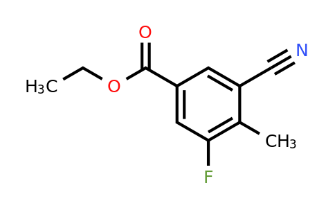 1803793-52-3 | Ethyl 3-cyano-5-fluoro-4-methylbenzoate