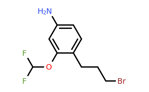 1803794-93-5 | 4-(3-Bromopropyl)-3-(difluoromethoxy)aniline
