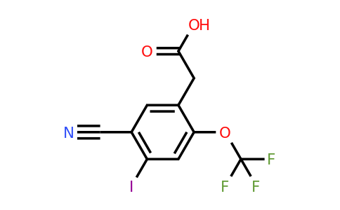 1803796-06-6 | 5-Cyano-4-iodo-2-(trifluoromethoxy)phenylacetic acid