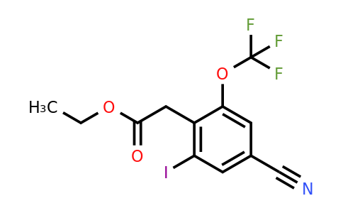 1803796-18-0 | Ethyl 4-cyano-2-iodo-6-(trifluoromethoxy)phenylacetate