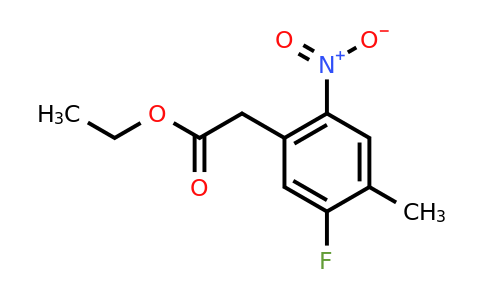 1803799-17-8 | Ethyl 5-fluoro-4-methyl-2-nitrophenylacetate