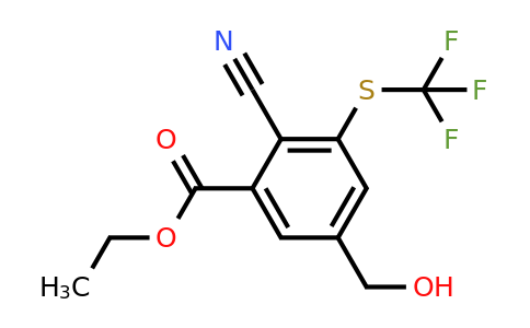 1803799-70-3 | Ethyl 2-cyano-5-hydroxymethyl-3-(trifluoromethylthio)benzoate