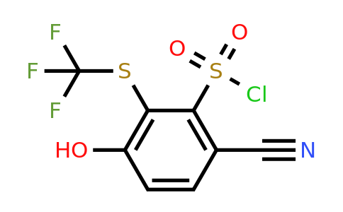 1803800-23-8 | 6-Cyano-3-hydroxy-2-(trifluoromethylthio)benzenesulfonylchloride