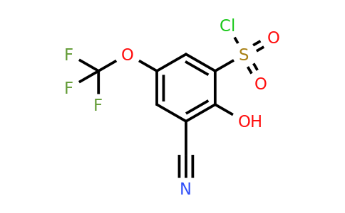 1803800-93-2 | 3-Cyano-2-hydroxy-5-(trifluoromethoxy)benzenesulfonyl chloride