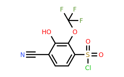 1803800-96-5 | 4-Cyano-3-hydroxy-2-(trifluoromethoxy)benzenesulfonylchloride