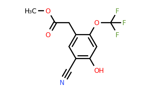1803801-38-8 | Methyl 5-cyano-4-hydroxy-2-(trifluoromethoxy)phenylacetate