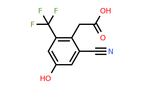 1803801-78-6 | 2-Cyano-4-hydroxy-6-(trifluoromethyl)phenylacetic acid