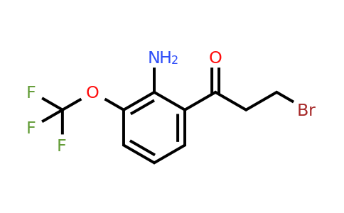 1803804-42-3 | 1-(2-Amino-3-(trifluoromethoxy)phenyl)-3-bromopropan-1-one