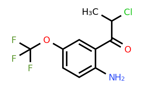 1803804-49-0 | 1-(2-Amino-5-(trifluoromethoxy)phenyl)-2-chloropropan-1-one