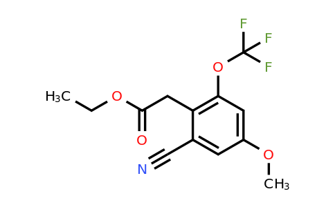 1803805-84-6 | Ethyl 2-cyano-4-methoxy-6-(trifluoromethoxy)phenylacetate