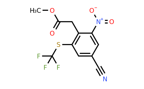 1803805-93-7 | Methyl 4-cyano-2-nitro-6-(trifluoromethylthio)phenylacetate