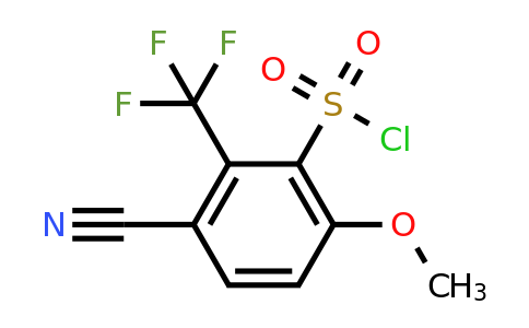 1803805-95-9 | 3-Cyano-6-methoxy-2-(trifluoromethyl)benzenesulfonylchloride