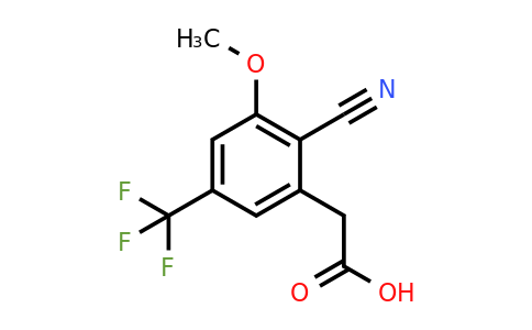 1803806-16-7 | 2-Cyano-3-methoxy-5-(trifluoromethyl)phenylacetic acid