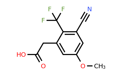 1803806-19-0 | 3-Cyano-5-methoxy-2-(trifluoromethyl)phenylacetic acid
