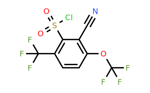 1803806-20-3 | 2-Cyano-3-trifluoromethoxy-6-(trifluoromethyl)benzenesulfonylchloride