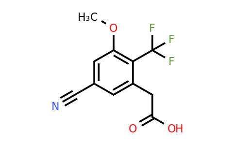 1803806-21-4 | 5-Cyano-3-methoxy-2-(trifluoromethyl)phenylacetic acid