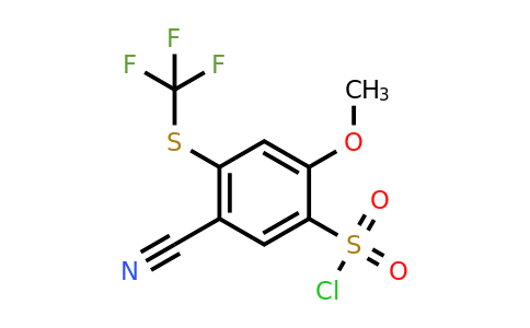 1803806-32-7 | 5-Cyano-2-methoxy-4-(trifluoromethylthio)benzenesulfonylchloride