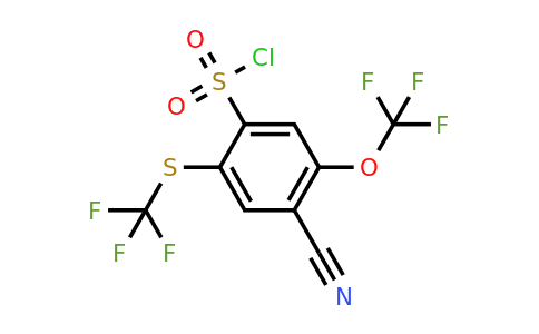 1803806-40-7 | 4-Cyano-5-trifluoromethoxy-2-(trifluoromethylthio)benzenesulfonylchloride