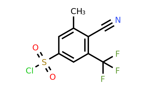 1803806-98-5 | 4-Cyano-3-methyl-5-(trifluoromethyl)benzenesulfonyl chloride