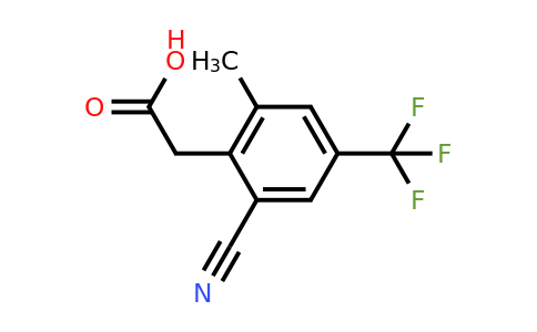 1803807-37-5 | 2-Cyano-6-methyl-4-(trifluoromethyl)phenylacetic acid