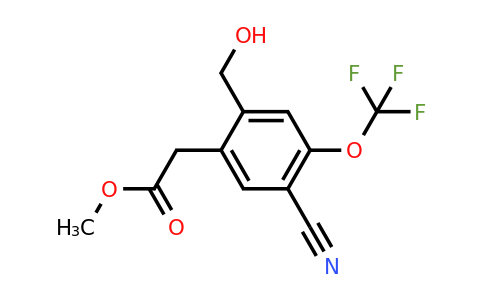1803807-54-6 | Methyl 5-cyano-2-hydroxymethyl-4-(trifluoromethoxy)phenylacetate