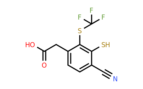 1803807-82-0 | 4-Cyano-3-mercapto-2-(trifluoromethylthio)phenylacetic acid
