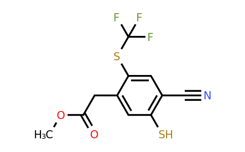 1803808-00-5 | Methyl 4-cyano-5-mercapto-2-(trifluoromethylthio)phenylacetate