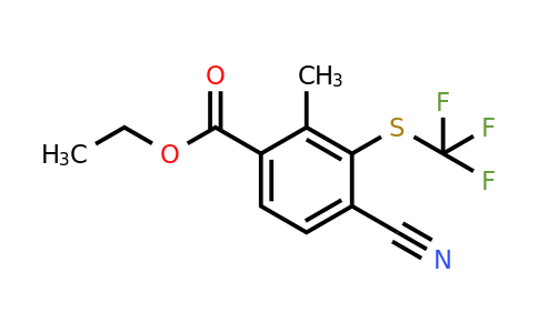 1803808-47-0 | Ethyl 4-cyano-2-methyl-3-(trifluoromethylthio)benzoate