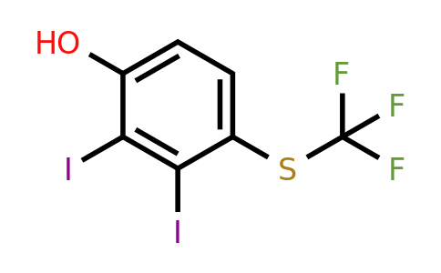 1803808-93-6 | 2,3-Diiodo-4-(trifluoromethylthio)phenol