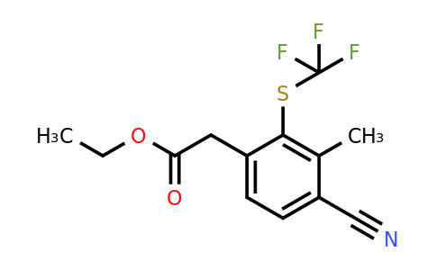 1803808-97-0 | Ethyl 4-cyano-3-methyl-2-(trifluoromethylthio)phenylacetate
