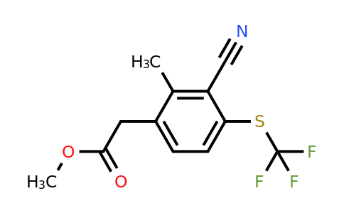 1803809-08-6 | Methyl 3-cyano-2-methyl-4-(trifluoromethylthio)phenylacetate