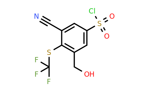 1803809-18-8 | 3-Cyano-5-hydroxymethyl-4-(trifluoromethylthio)benzenesulfonylchloride