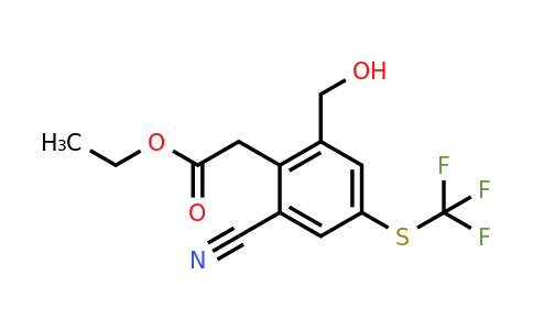 1803809-80-4 | Ethyl 2-cyano-6-hydroxymethyl-4-(trifluoromethylthio)phenylacetate