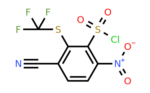 1803810-08-3 | 3-Cyano-6-nitro-2-(trifluoromethylthio)benzenesulfonylchloride