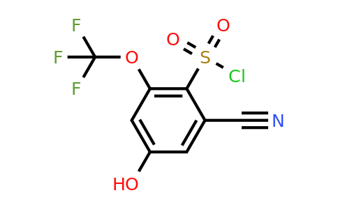 1803810-49-2 | 2-Cyano-4-hydroxy-6-(trifluoromethoxy)benzenesulfonylchloride