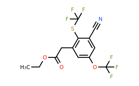 1803811-74-6 | Ethyl 3-cyano-5-trifluoromethoxy-2-(trifluoromethylthio)phenylacetate