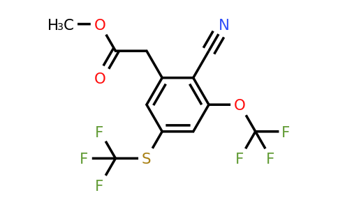 1803811-79-1 | Methyl 2-cyano-3-trifluoromethoxy-5-(trifluoromethylthio)phenylacetate