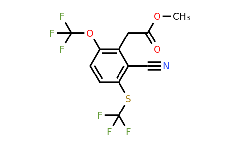 1803811-82-6 | Methyl 2-cyano-6-trifluoromethoxy-3-(trifluoromethylthio)phenylacetate