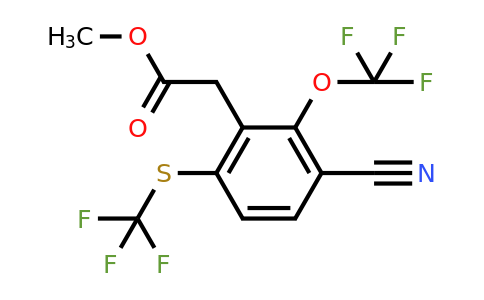 1803811-89-3 | Methyl 3-cyano-2-trifluoromethoxy-6-(trifluoromethylthio)phenylacetate