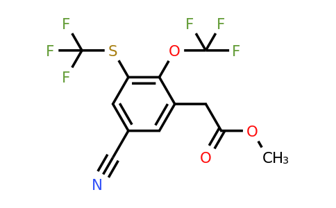 1803811-92-8 | Methyl 5-cyano-2-trifluoromethoxy-3-(trifluoromethylthio)phenylacetate