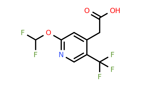 2-Difluoromethoxy-5-(trifluoromethyl)pyridine-4-acetic acid
