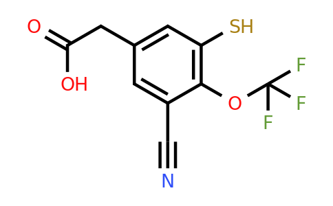 1803812-50-1 | 3-Cyano-5-mercapto-4-(trifluoromethoxy)phenylacetic acid
