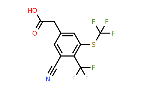 1803815-01-1 | 3-Cyano-4-trifluoromethyl-5-(trifluoromethylthio)phenylacetic acid