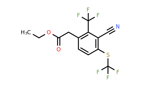 1803815-30-6 | Ethyl 3-cyano-2-trifluoromethyl-4-(trifluoromethylthio)phenylacetate