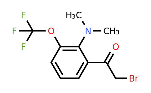 1803815-58-8 | 2'-Dimethylamino-3'-(trifluoromethoxy)phenacyl bromide
