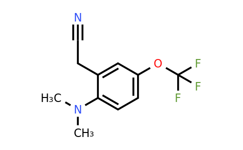 1803816-13-8 | 2-Dimethylamino-5-(trifluoromethoxy)phenylacetonitrile