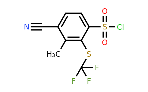 1803818-84-9 | 4-Cyano-3-methyl-2-(trifluoromethylthio)benzenesulfonyl chloride